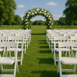 D81146A8 5D61 44A8 BC3D BB2DCC17397B 1746402970 White Resin Folding Chairs
