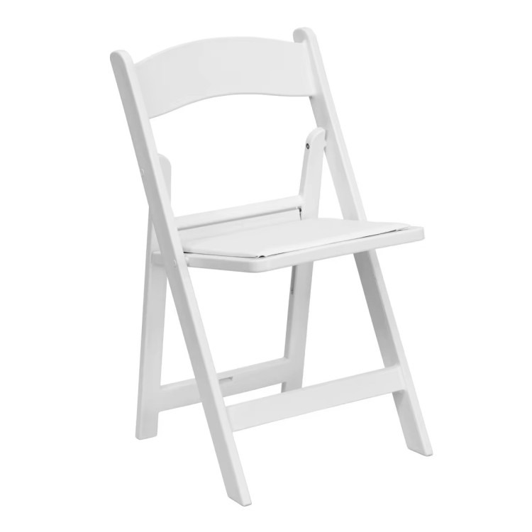 White Resin Folding Chairs